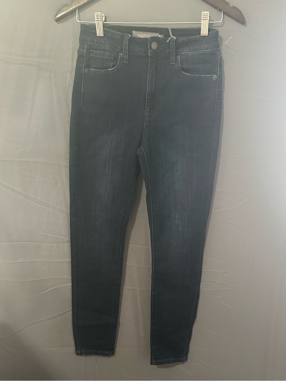 Just USA Dark Indigo Mid-Rise Skinny Jeans